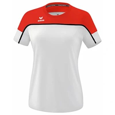 Afbeelding van erima CHANGE by T shirt dames wit/rood/zwart