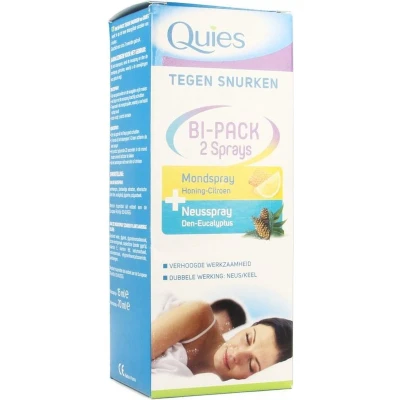 Afbeelding van Quies Anti snurk Bipack Spray Neus 15ml + Mond 70ml