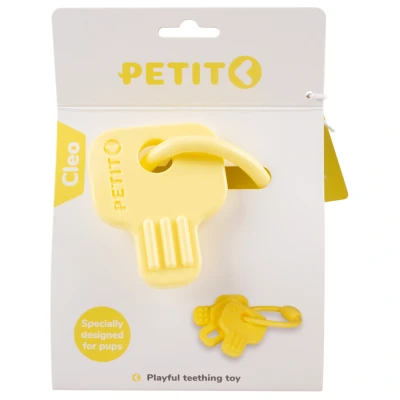 Afbeelding van Ebi Petit Kauwspeeltje Cleo 8x6.5x1 cm Hondenspeelgoed Geel