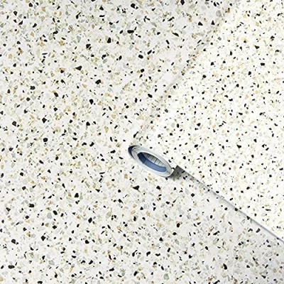Afbeelding van Venilia 56051 Greenline Terrazzo plakfolie, decoratiefolie, 100% gerecycled kunststof, 45 cm x 2 m, 95 µm, dikte 0,095 mm