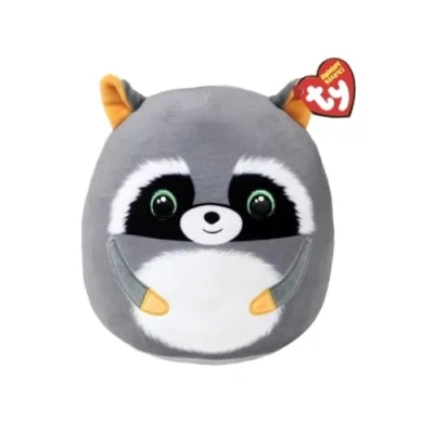 Afbeelding van TY Squish A Boo Knuffelkussen Wasbeer Sneaky 20 cm