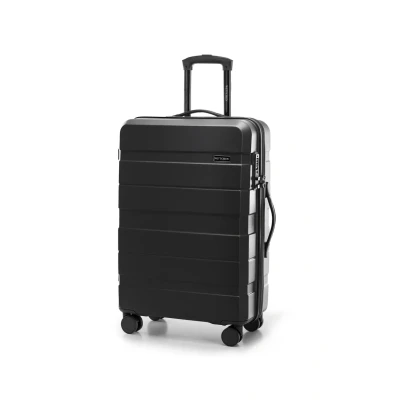 Afbeelding van WITTCHEN COMODO Line ABS koffer telescopische handgreep TSA slot 4 dubbele wielen, zwart., Middelgrote