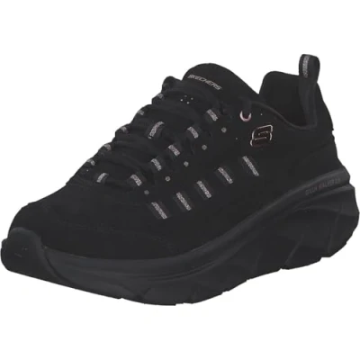 Image de Skechers D&#039;LUX Walker 2.0 Golden Step Baskets pour femme, Noir, 37 EU, EU