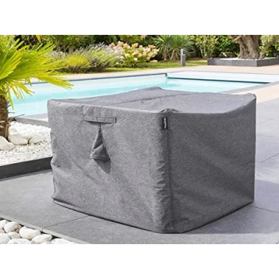 Afbeelding van Hesperide Tuinmeubel bescherm hoes Hambo grijs polyester waterafstotend 225 x 125 80 cm