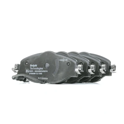 Afbeelding van DELPHI LP2698 Remblokkenset Incl. slijtage waarschuwingscontact Met anti kreukplaat toebehoren VOLKSWAGEN: Golf 7, Tiguan II, AUDI: A3 Sportback