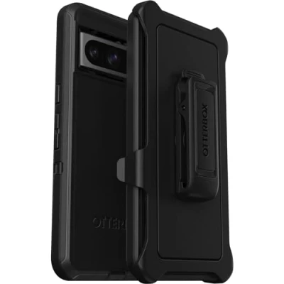 Afbeelding van OtterBox Defender beschermhoes voor Google Pixel 8 Pro, schokbestendig, valbescherming, extreem robuust, beschermhoes, ondersteunt 5 x meer vallen dan militaire standaard, zwart, levering zonder
