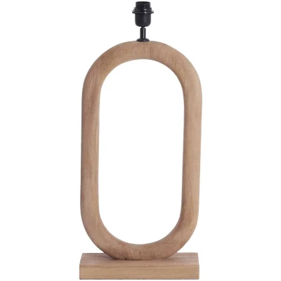 Afbeelding van Light &amp; Living Tafellamp Paceco Mangohout 59cm excl. kap