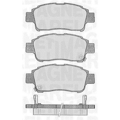 Afbeelding van MAGNETI MARELLI 363916060533 Remblokkenset Met akoestische slijtagewaarschuwing TOYOTA: Yaris I Hatchback