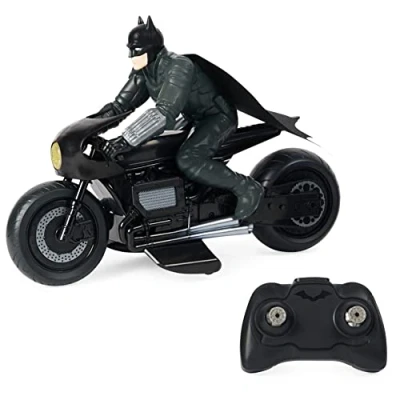 Afbeelding van DC Comics, Batman The Film, Batcycle Radiografisch bestuurde van Batman, de film met het personage in gids, officiële stijl speelgoed voor kinderen en