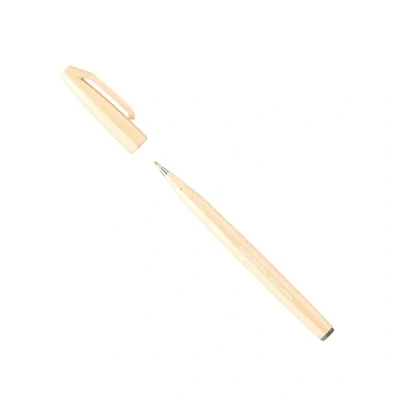 Afbeelding van Pentel SES15C F3X Brush Sign Pen Vezelpen met penseelachtige punt, lichtoranje