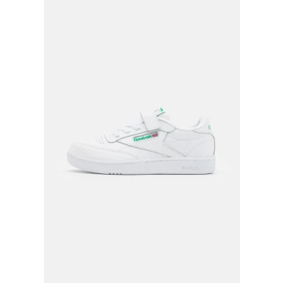 Afbeelding van Reebok Classic CLUB C Unisex Sneakers laag voor kinderen, Maat: 27.5, White/glen green/vector blue Leer en textiel
