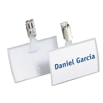 Image de Durable Badge Click Fold + Clip 54x90mm Boite De 25
