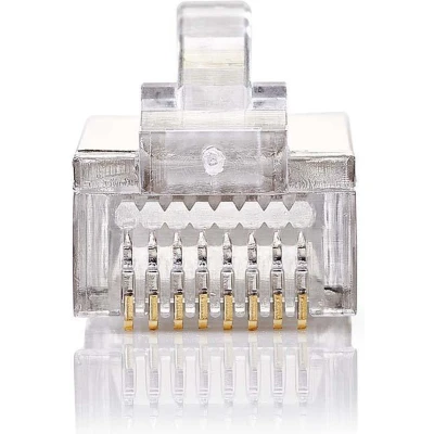 Afbeelding van RJ45 connector Cat5e S/FTP (Voor soepele kern, 10 stuks)