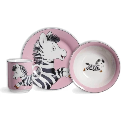 Afbeelding van Kindergeschirr Happy Zoo Set van 3