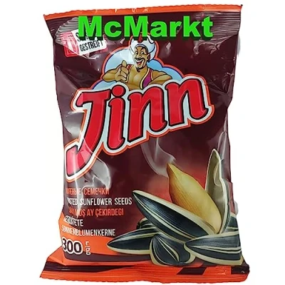 Afbeelding van Jinn zonnebloempitten geroosterd en ongezouten 300 g (10 x g) 10 stuks