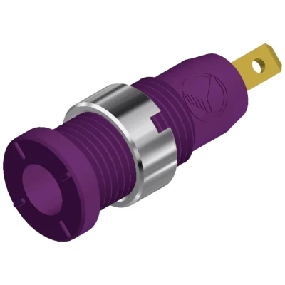 Afbeelding van SKS Hirschmann MSEB 2610 F 2,8 Au Veiligheids labconnector, female Bus, inbouw verticaal Stift Ø: 2 mm Violet 1 stuk(s)