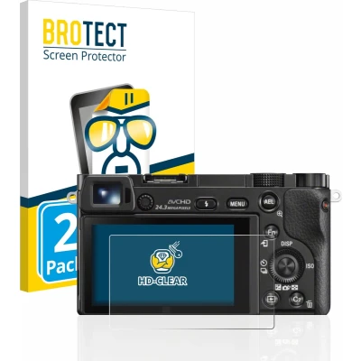Afbeelding van BROTECT Screenprotector voor Sony Alpha 5000 / 6000 6400 Folie Beschermfolie transparant (2 Stuks)