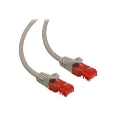 Image de Maclean MCTV 302 S Cordon de raccordement RJ 45 (M) pour 2 m UTP CAT 6 sans crochet, extérieur, intérieur, moulé gris