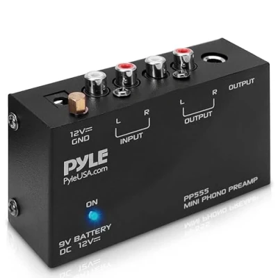 Afbeelding van Pyle Audio Versterker Stereo RCA Ingang Uitgang 9V Batterij