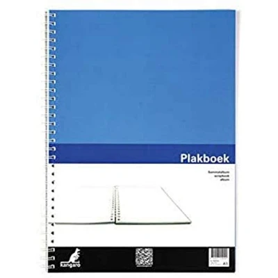 Afbeelding van Plakboek Kangaro A3 120 grams 40 vel, voorkant blauw