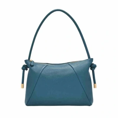 Afbeelding van FOSSIL Leren Schoudertas Willa Leather Shoulder Bag Drizzle Blauw