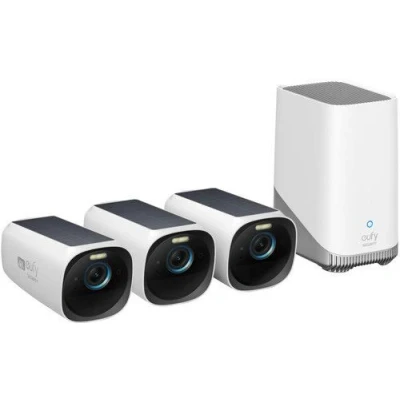 Image de Eufy Caméra De Sécurité Eufycam 3 4k Pièces + Homebase Blanc (t88723w1)