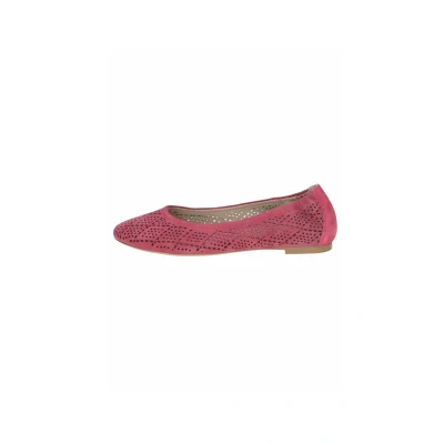 Afbeelding van Caprice Ballerina&#039;s, Dames, Maat: 38.5, Pink suede Leer