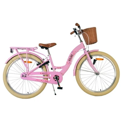 Afbeelding van Volare Blossom Kinderfiets Meisjes 24 inch Roze Twee handremmen