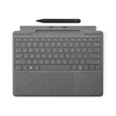 Afbeelding van Microsoft Surface Pro Keyboard + Slim Pen QWERTY Cover port Platina