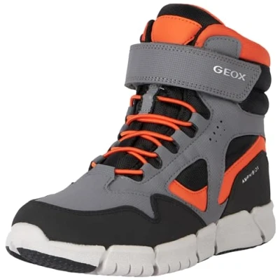 Afbeelding van Geox Flexyper BOY ABX Snowboots voor kinderen, Maat: 33, Grey/orange Imitatieleer/ textiel