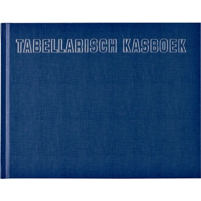 Afbeelding van Kasboek tabellarisch 210x160mm 96blz 8 kolommen blauw