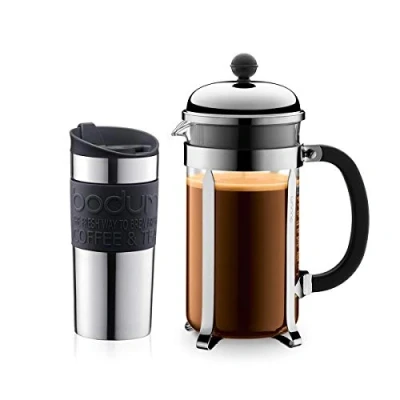Afbeelding van Bodum Chambord Cafetiere met Travelmug 1.0 l