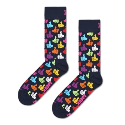 Afbeelding van Happy Socks Thumbs Up Sokken Heren Blauw Maat 47 51