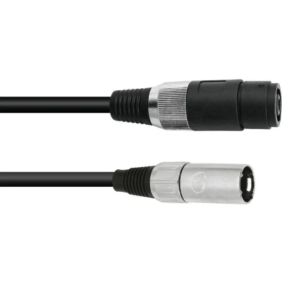 Afbeelding van Omnitronic Adaptercable Speaker(F)/XLR(M) 1m bk