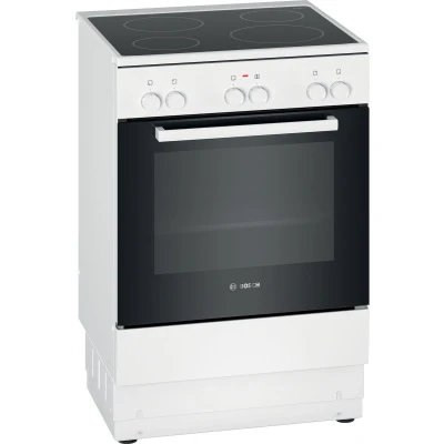 Afbeelding van Bosch HKA004020U Serie 2 Vrijstaand elektrisch fornuis Keramisch Wit Energielabel A