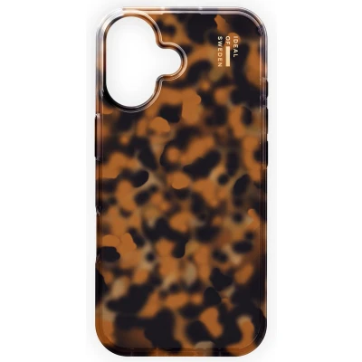 Afbeelding van iDeal of Sweden Hoesje Geschikt voor iPhone 16 ClearCase Design Meerkleurig / Tortoise