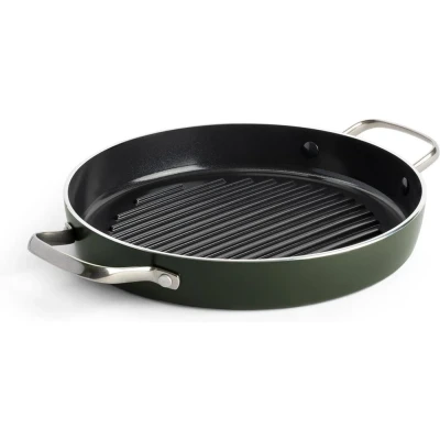 Afbeelding van Dagelijkse Kost Ronde Grillpan Met Keramische Antikleeflaag 28cm