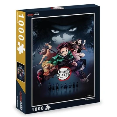 Afbeelding van Peppermint Anime (Crunchyroll GmbH) Demon Slayer Kimetsu no Yaiba puzzel 1000 stukjes gelicentieerd zilver