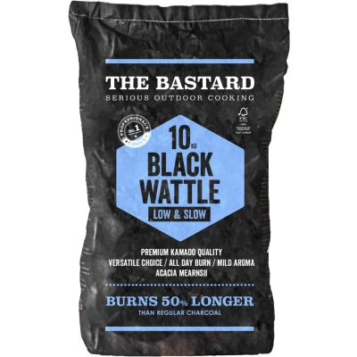 Afbeelding van The Bastard Charcoal Black Wattle zak houtskool 10 Kg