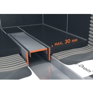 Afbeelding van Easy Drain Modulo TAF verhoogd frame voor graniet/marmer 90 cm