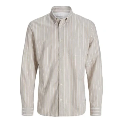 Image de Jprbrook Oxford T shirt L/S Noos, Poppy Seed, L
