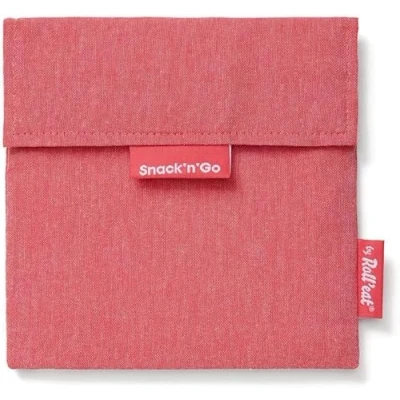 Afbeelding van Roll&#039;Eat Snack&#039;n&#039;Go Herbruikbaar Boterhamzakje Nature Red