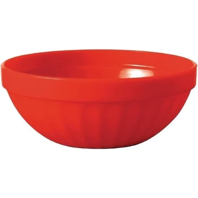 Afbeelding van Olympia Kristallon polycarbonaat fruitschaaltjes rood (12 stuks)