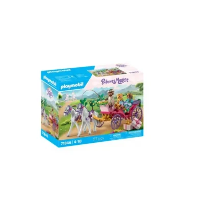Afbeelding van Playmobil 71846 Koetsrit met prinses en prins (71846, magie)