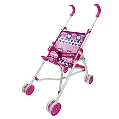 Afbeelding van Poppenwagen Reig Blauw Roze Opvouwbaar 25,5 x 41,5 55,5 cm