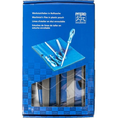 Afbeelding van PFERD 11801543 Werkplaatsvijlenset kap 3 in PVC roltas incl. kartonnen doosje Lengte 250 mm 1 stuk(s)
