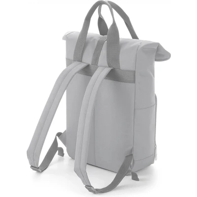 Afbeelding van Twin Handle Roll Top Backpack BagBase 11 Liter Light Grey