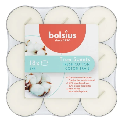 Afbeelding van Geutheelichten 4u pk18 TS fresh cotton Bolsius