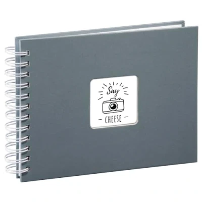Image de Hama Album Photo &quot;Fine Art&quot; (format 24 x 17 cm, 50 pages blanches, à spirale) Gris