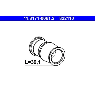 Afbeelding van ATE 11.8171 0061.2 Geleidehuls, remklauw